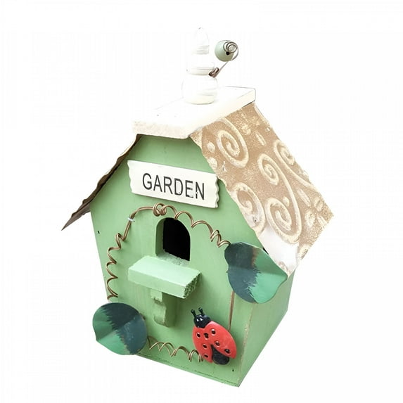 ACDANC Bird Houses for Outside, Wooden Birdhouse Hanging for Outdoor Garden Patio Decoration Bird Hut Box for Wren Sparrow Hummingbird