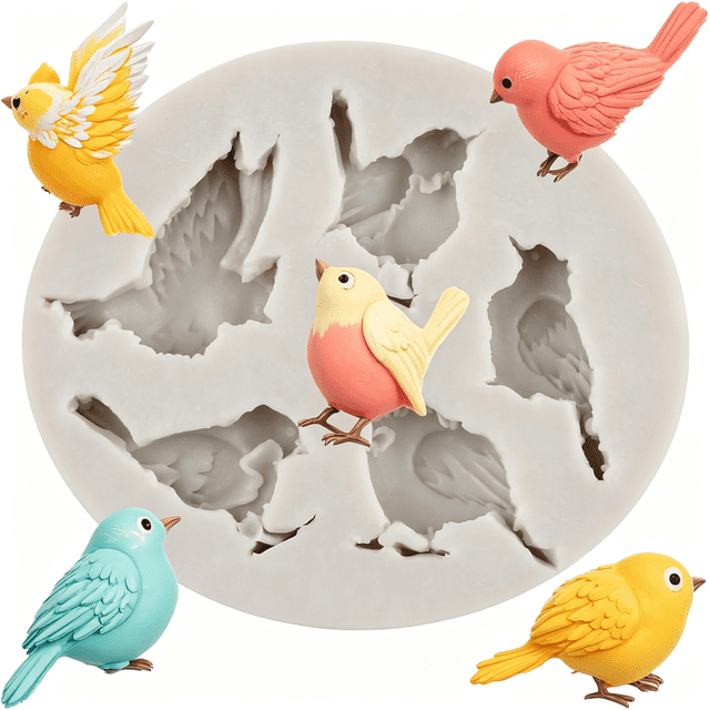 ACDANC Bird Silicone Molds Bird Polymer Clay Mold|Diy Crafts Epoxy ...