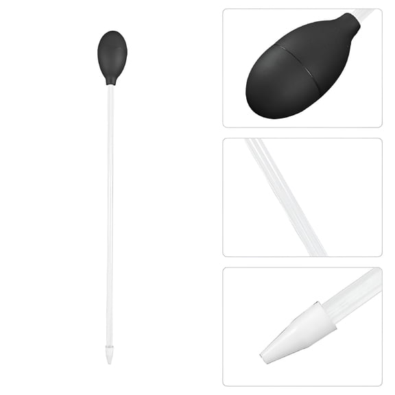 ACDANC Black Fish Tank Cleaning Tool with Manual Siphon Pump and Waste Removal