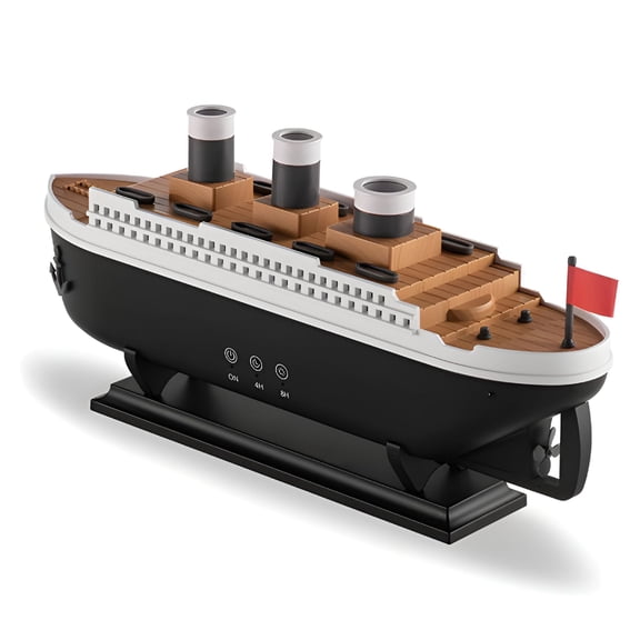 ACDANC Black Titanic Diffusers for Essential Oils Large Room,250 ml Aromatherapy Diffuser Cool Mist Humidifier with R&C,7 Color Lights and 2 Spray Modes for Women Office Home