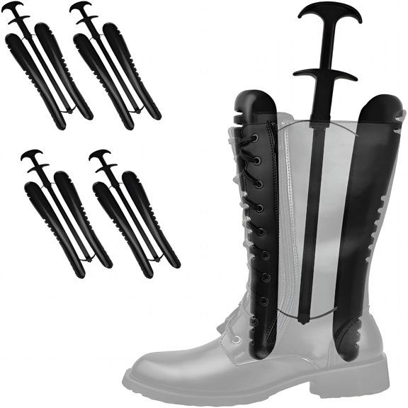 ACDANC Boot Calf Stretcher Adjustable Shoe Trees Length Width Keeper Shaper (Black)