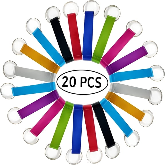 ACDANC Bottle Opener Keychain Bulk 20 Multicolor Aluminum Can Beer Opener Ring Gift for Party Favor Wedding Favor Bartender Groomsmen Fathers Day