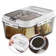 thumbnail image 1 of ACDANC Bread Box for Kitchen Countertop,Airtight Bread Storage Container,Time Recording Bread Keeper with Lid,Bread Storage for Homemade Breads,Toast,and Cookies,White Bread Holder., 1 of 7
