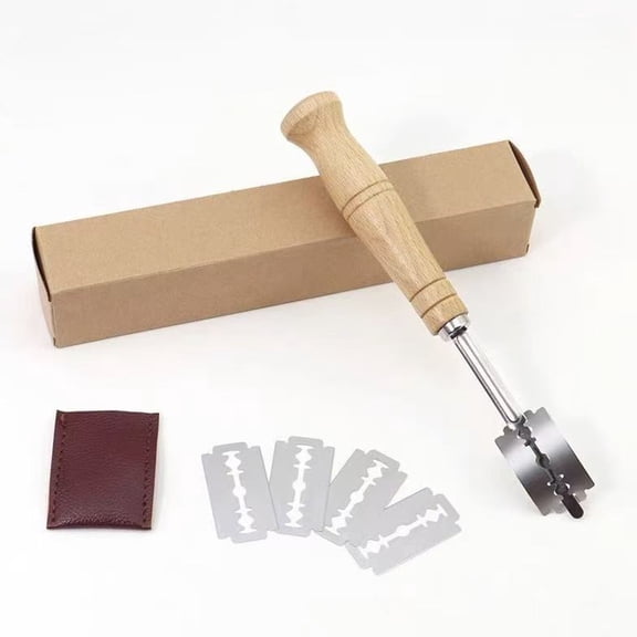 ACDANC Bread Lame Dough Bakers Scoring Slashing Cutter Tool Razor Blade 5 Blades,Scoring Tool for Sourdough Bread,Sourdough Scoring Tool Sourdough Tools