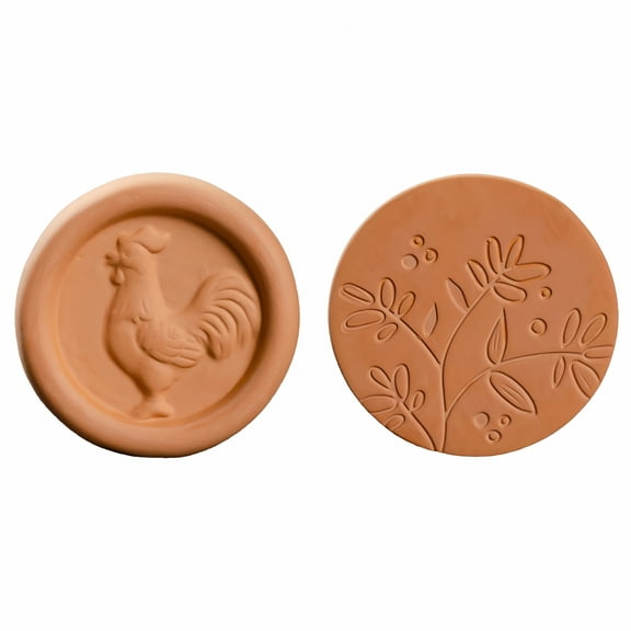 ACDANC Brown Sugar Saver Disc Natural Clay Moisturizing Stone for Kitchen Storage,Keeps Brown Sugar Soft for Months Reusable Food Grade Terra Cotta Disc (1pcs),2 PCS-B