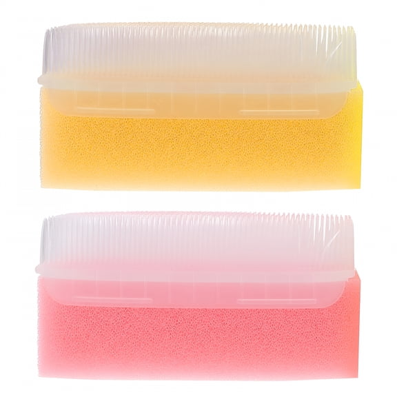 ACDANC Brush Baby Bath Scrubber Cradle Cap Sponge Hair Shower Scrub Nail Scalp Newborn Grooming Tools Sensory Scrubbie Baby Bath Sponge