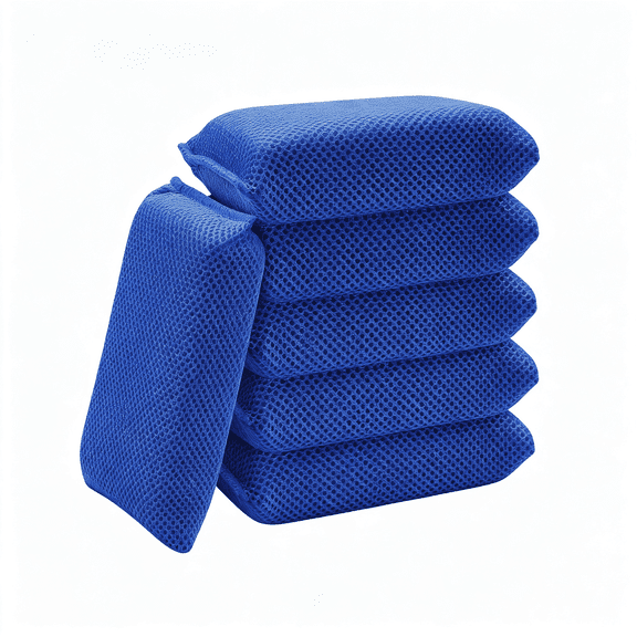 ACDANC Bug Sponge for Car Washing-Car Wash Sponge,Bug and Tar Remover for Cars,6 Pack,Ultra-Soft,Non-Scratch Mesh Sponge,Safe on Paint&Clear Coat