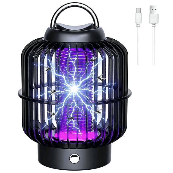 ACDANC Bug Zapper Indoor Outdoor,2200V Insect Fly Zapper Waterproof Rechargeable Cordless Zapper with 8H Battery Life,Portable Imosquito Trap Fly Trap for Home,Patio,Kitchen,Garden