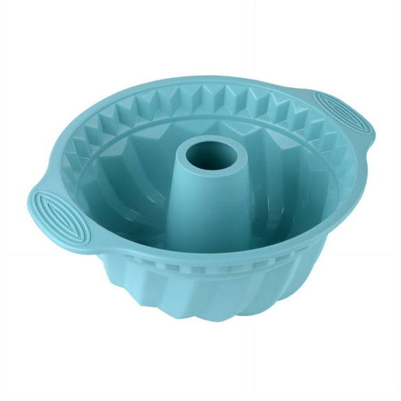 ACDANC Bundt Cake Pan,High and Low Temperature Resistance Circle Bundt Cake Pan Nonstick,Easy Release Bundt Pan,Blue