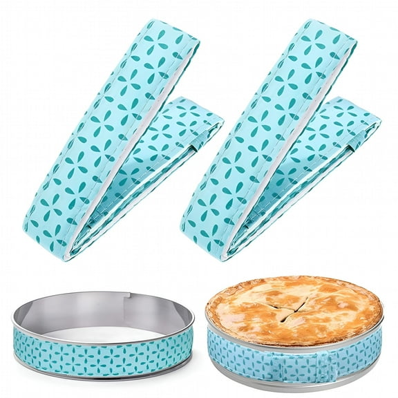 ACDANC Cake Strips,2-Pieces Cake Pan Strips,Bake Even Cake Strips,Cake Pan Wraps,Cake Strips for Even Baking,Bake Even Strip,Cake Strips for Baking,34.7X1.4inch