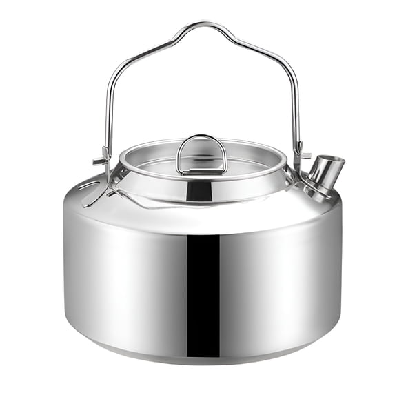 ACDANC Camping Kettle Outdoor Campfire Camp Kettle,Stainless Steel Camp Tea Coffee Pot,Portable Lightweight Teapot Fast Heating Boiling Water,Ideal for Hiking Picnic Travel