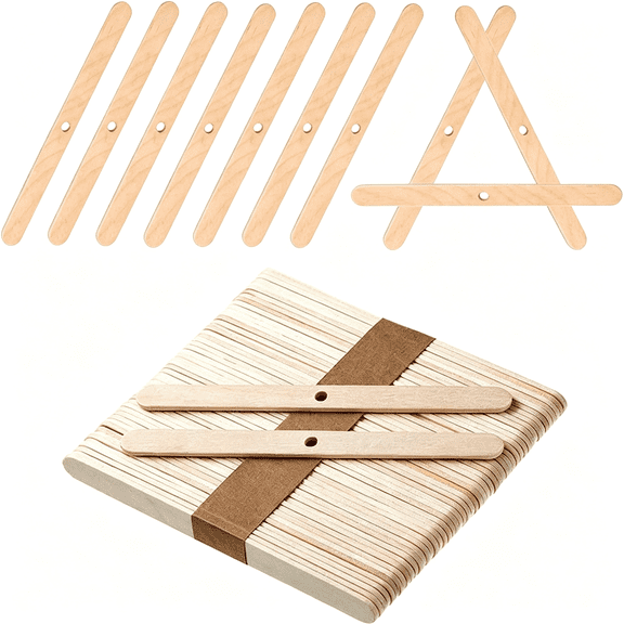 ACDANC Candle Wick Holders for Candle Making Wooden Wick Holder 50 Pcs Centering Device Bar for Diy Making Wick Centering Tool for Candle Making