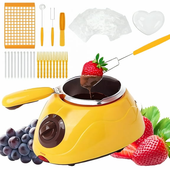 ACDANC Candy Melts Candy And Chocolate Melting Pot,Electric Chocolate Fondu Melting Pot- Candy Making or Cheese Fondue Fountain Kit