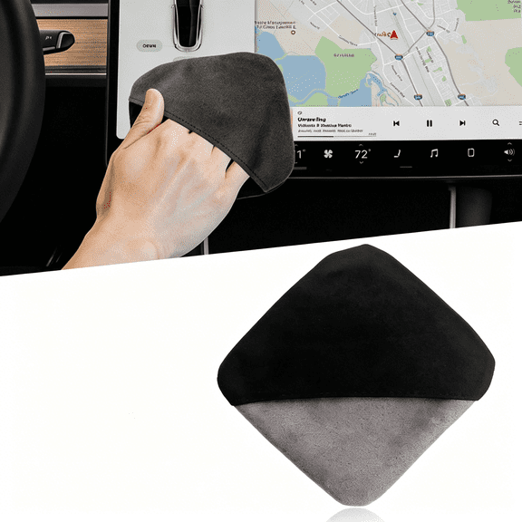 ACDANC Car Screen Cleaner,Square Microfiber Cloth Non-Scratch Auto Touchscreen Cleaning Wipes,Foldable Touch Screen Pad Universal Cleaning Tool for Vehicle Dashboard Display (Square)