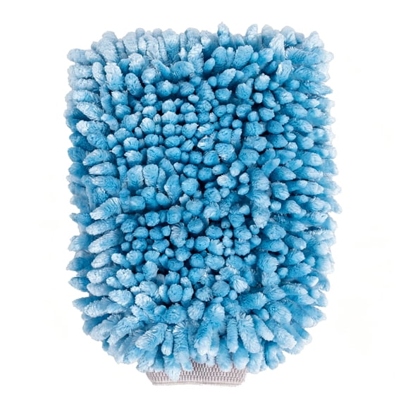 ACDANC Car Wash Microfiber Mitt,Blue,1 Count Scratch Free Soft Absorbent for Auto Truck Suv Van Motorcycle Bike Cleaning Detailing Washing Tool Accessory
