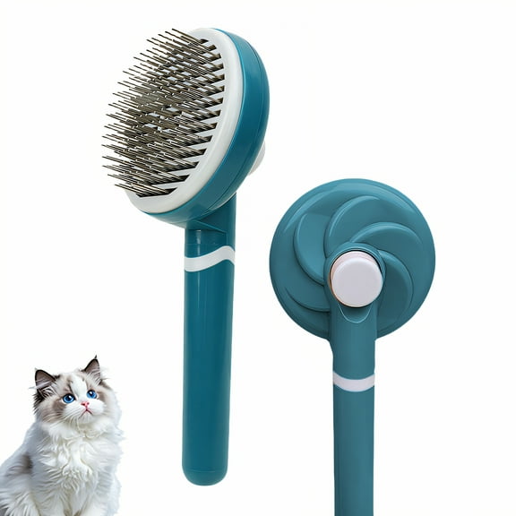 ACDANC Cat Brush for Shedding,Deshedding Dog Brush,For Long/Short Hair Dog Brush,Green