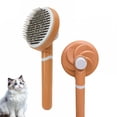 thumbnail image 1 of ACDANC Cat Brush for Shedding,Self Cleaning Dog Brush,Cat Brushes for Indoor Cats,Yellow, 1 of 6