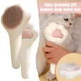 thumbnail image 1 of ACDANC Cat Brushes For Indoor Cats, Cat Hair Brush, Cat Brush For Shedding, Cat Shedding Brush 7.5 Inch One-Click Self-Cleaning Grooming Comb for Cats & Dogs Hair Removal, 1 of 4