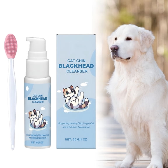 ACDANC Cat Chin Acne Care Kit - Gently Removes Cat Chin Blackheads, Equipped with Cleansing Brush, Cruelty-Free, Nurtures Cat's Chin Softness and Freshness