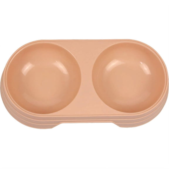 ACDANC Cat Food Bowl,Macaron Color Design Cat Water Bowl,Wide Anti-Slip Base Dog Bowls,Pink