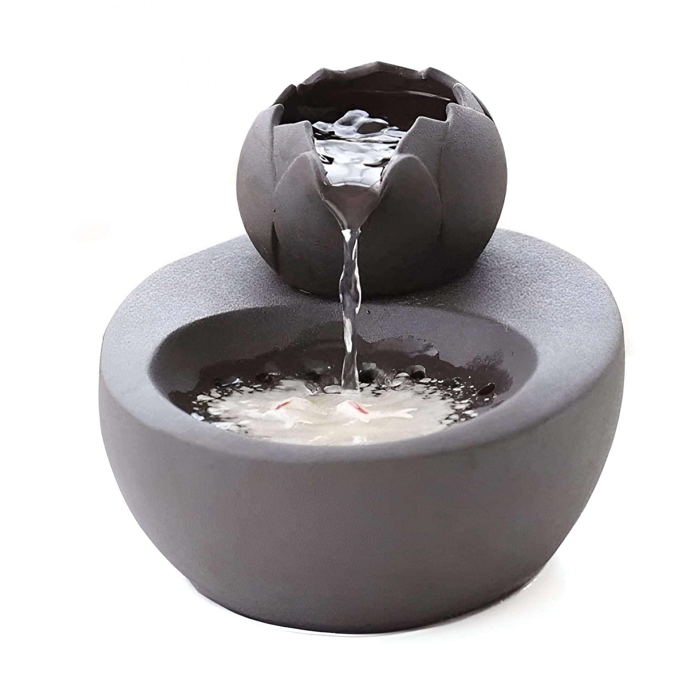 ACDANC Cat Fountain Ceramic Pet Water Dispenser Vertical Cats Drinking Fountains, Automatic Circulation Filters Water Water Fountains for Cats Indoor