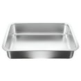 thumbnail image 1 of ACDANC 2026 New Cat Litter Box Low Entry Stainless Steel Litter Box Small Cat Litter Box Open Kitten Litter Box, 14.17"X10.63"X2.76", 1 of 4