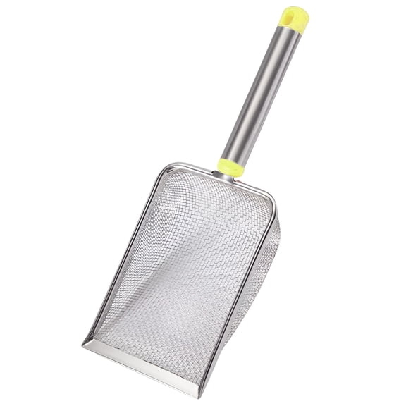 ACDANC Cat Litter Metal Cleaning Tool,Stainless Steel Sand Scoop for Rabbits,Puppy,Bunny,Mesh 2.0X2.0mm