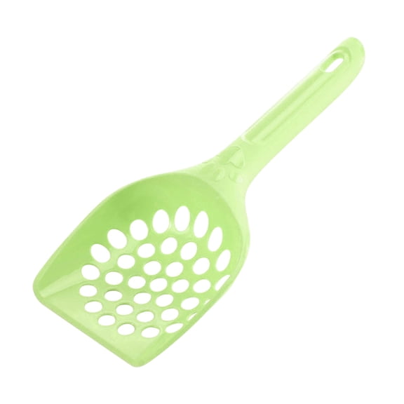 ACDANC Cat Litter Scoop,Deep Mesh Sifting Scooper,Non Stick Plastic with Super Strong Handle for Litter Box,Green,Large Pore