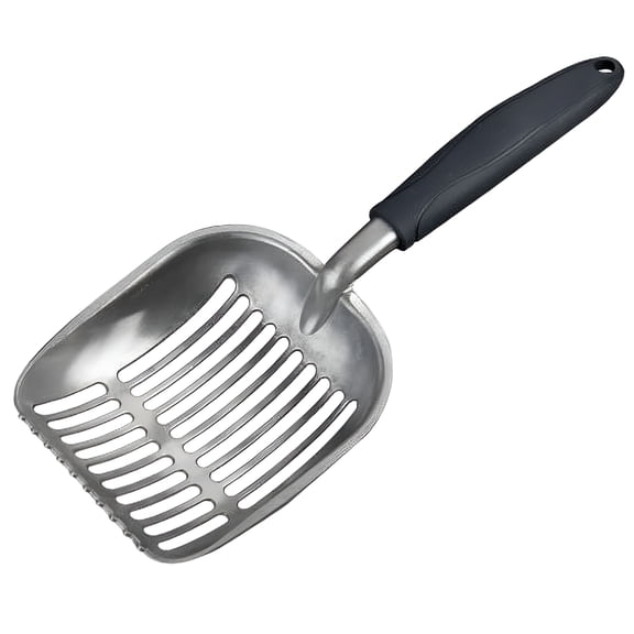 ACDANC Cat Litter Scoop,Metal Cat Litter Scoop,Aluminum Alloy Sifter,Kitty Metal Scooper,Deep Shovel,Long Handle,Poop Sifting,Kitten Pooper Lifter,Durable,Heavy Duty,for Litter Box