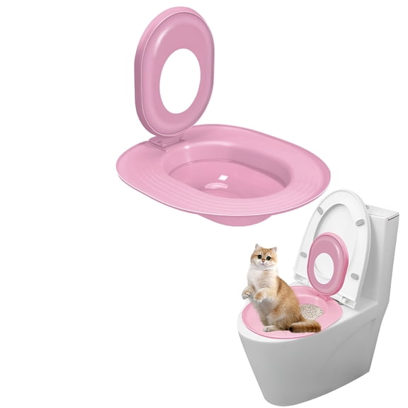 ACDANC Cat Toilet Trainer Kit Universal Reusable Cat Toilet Training Seat Kitten Potty Training System for Home Pet Care