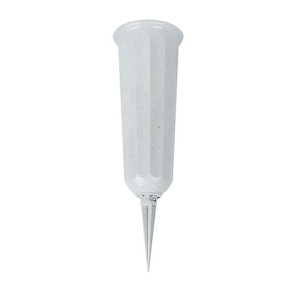 ACDANC Cemetery Vases for Grave Plastic Flower Holders with Spikes,Cemetery Decorations Cone Vase for Memorial Grave Accessories Memorial Floral Vase With-Stake Plastic in Ground Cemetery