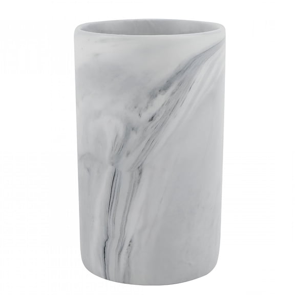 ACDANC Ceramic Bathroom Tumbler Cup with Rustic Marble Pattern, Multi-Purpose Toothbrush Holder and Toothpaste Stand, Mouthwash Rinsing Cup for Home Vanity Decor