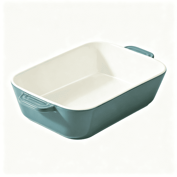 ACDANC Ceramic Casserole Baking Dish,1Qt 9X6.5In Lasagna Pan,Lead-Free Glaze Casserole Dishes for Oven,Microwave Freezer Safe Baking Dishes for Oven(Green)