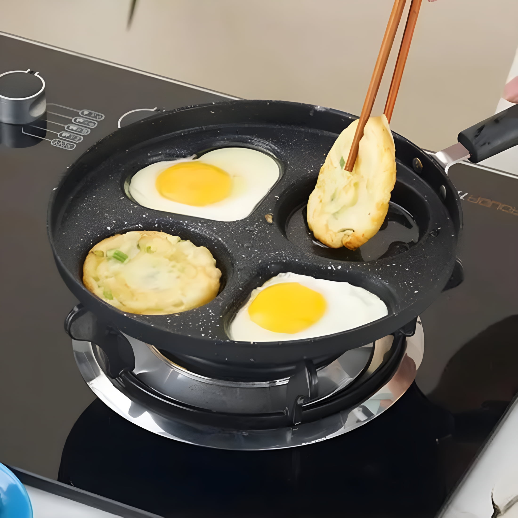 ACDANC Ceramic Frying Pans Breakfast Frying For Eggs Cooking Pancake Pan Aluminum Hamburger Pan Non Stick Pan Small Pan with Non Stick 12 in Frying Pan Hex Frying Pan Pans with Lids Set 14"