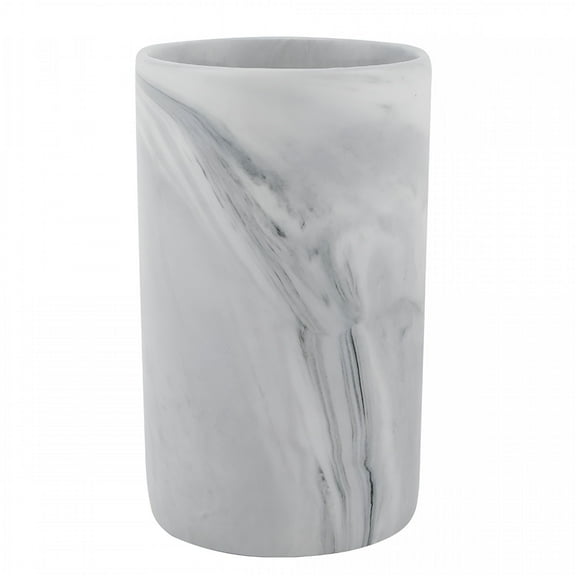 ACDANC Ceramic Rustic Marble Bathroom Tumbler Cup for Mouthwash Rinsing Toothbrush and Toothpaste Holder Stand Cups