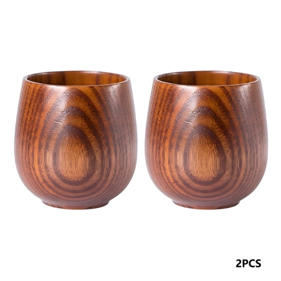 ACDANC Charred Wooden Bourbon Drinking Glass,Handcrafted Whiskey Glasses,Brown Wine Glasses