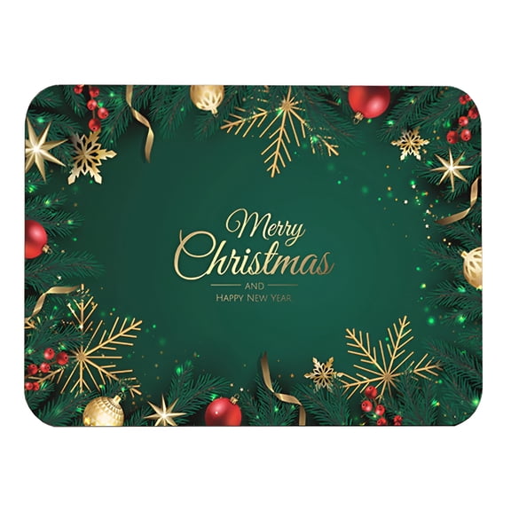ACDANC Christmas Dish Drying Mat for Kitchen Counter,Christmas Absorbent Fast Dry Dishes Coffee Mats,Xmas Kitchen Accessories Drainer Rack Pad Dry Mats for Kitchen Dishes 15X19 Inch