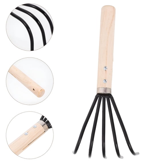 ACDANC Claw Rake Handheld Rake Clamming Claw Rake Beach Clam Digger Tool Shell Clam Digger Seafood Tool Clamming Tool Small Gardening Tool