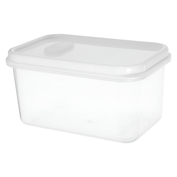 ACDANC Clear Plastic Bread Box with Lid - Rectangular Loaf Storage Container