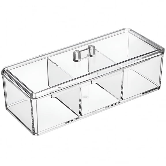 ACDANC Clear Reusable Plastic Tea Storage Boxes