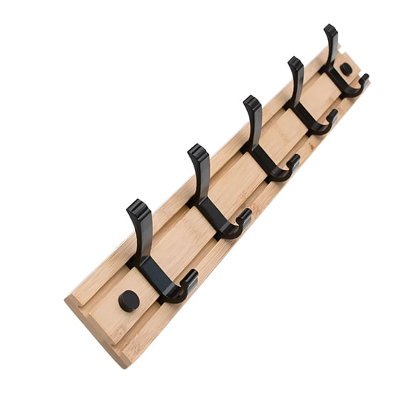 ACDANC Coat Rack Wall Mount With Movable Multiple Metal Hooks Wooden Coat Rack Farmhouse Coat Hangers For Coat Hat Towel Purse Robes Mudroom Bathroom Entryway Hooks For Hanging Wall Hooks