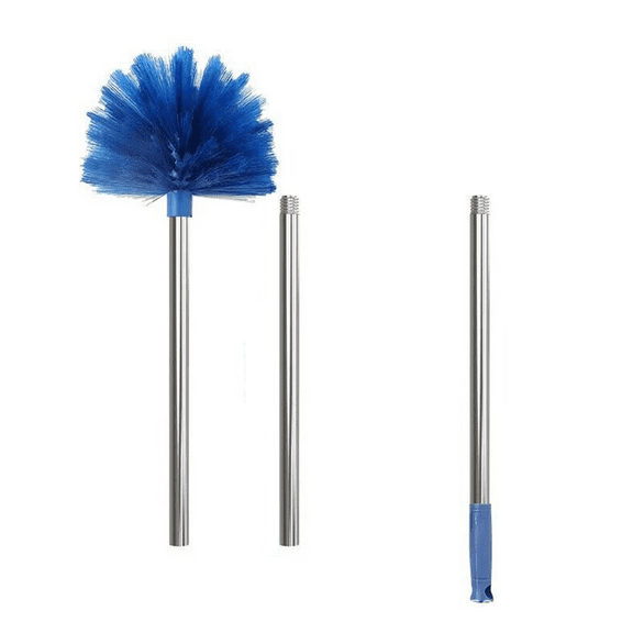 ACDANC Cobweb,Efficient Cleaning Duster with Extension Pole,Multi-Functional Use Cobweb Duster,Blue