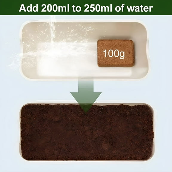 ACDANC Coconut Coir Brick,Organic Coconut Husk Brick,with Low EC and pH Balanced,Easy to Expand Coco Coir Mulch Medium for Garden Flowers & Reptile Bedding,Great Seed Bed,Nutrition Soil