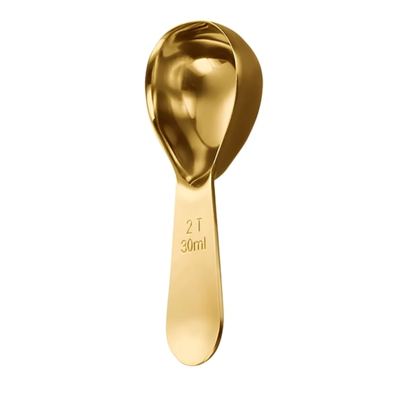 ACDANC Coffee Scoop Stainless Steel Coffee Measuring Spoon 2 Tablespoon Coffee Scoop Short Handle Measuring Spoon For Ground Coffee Tea Sugar Flour 2 Tbsp Coffee Scoop Exact Measuring Spoon (30Ml)