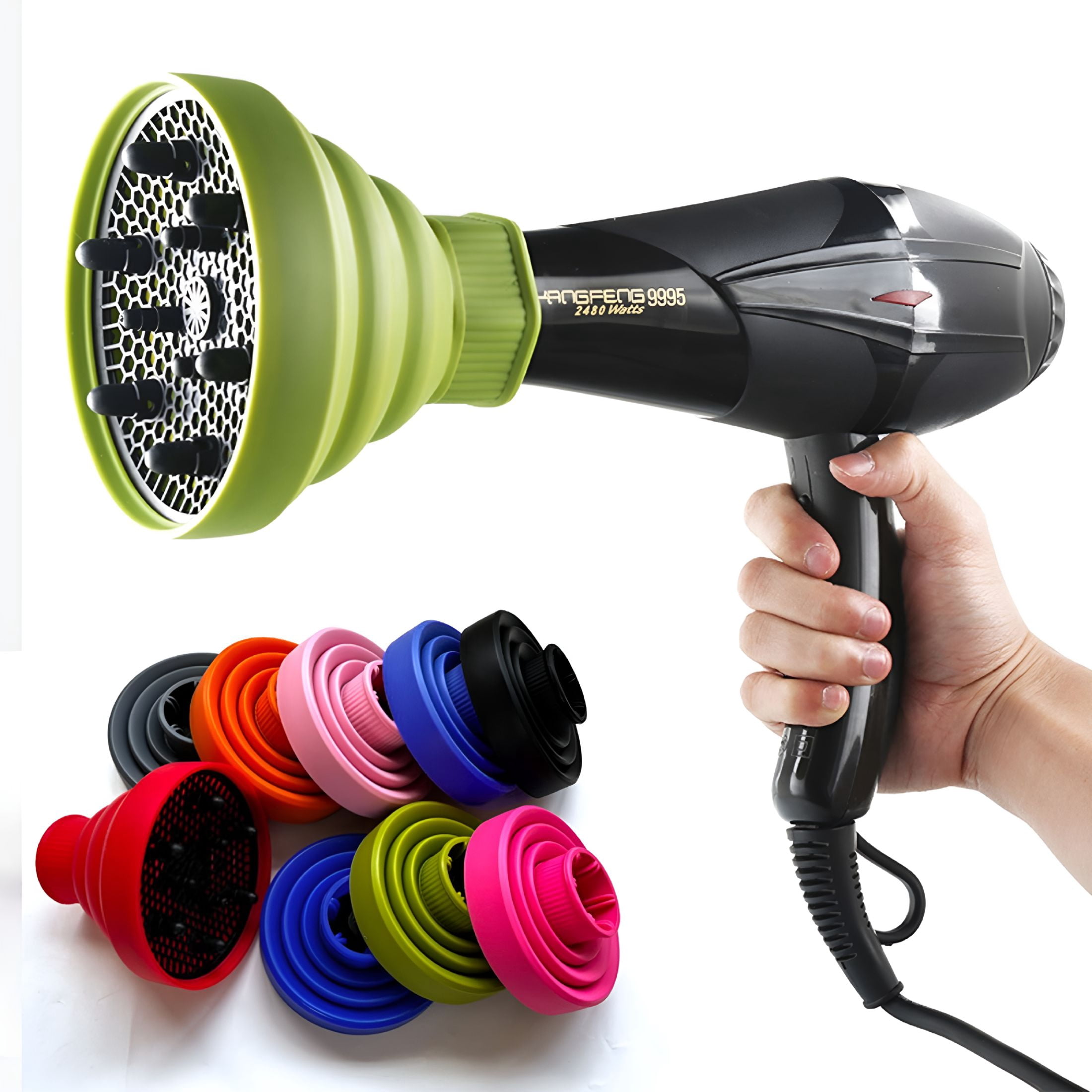 ACDANC Collapsible Hair Diffuser Attachment For Hair Dryers Portable ...