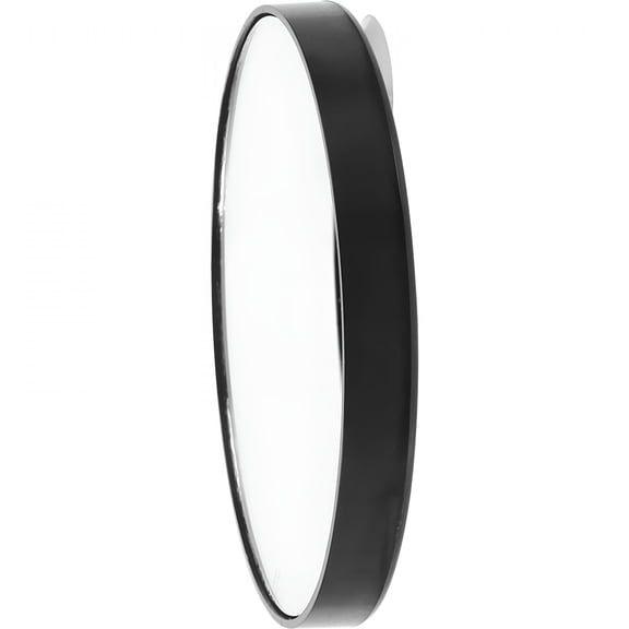 ACDANC Compact Makeup Mirror 8.8cm 10X Glass Mirror Wall Small Round Compact Makeup Mirror Pocket Cosmetic Mirror Magnification Bathroom Makeup Tool with 2 Suction Cups (Black)