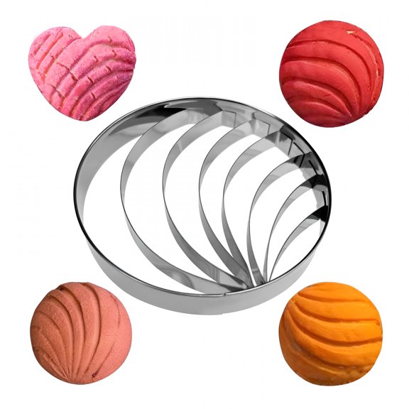 ACDANC Concha Cutter Mexican Bread Mold - Conchas Stamp 4.1In,Cookie Cutter,Cookie Cutter Mexican Kitchen Accessories