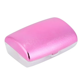 ACDANC Contact Lenses Storage Box Contact Lens Case Container Holder Box Eyes Care (Rose Red)