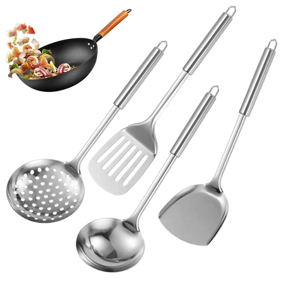 ACDANC Cooking Utensils Set,304 Stainless Steel Heat Resistant for Chef,Utensils Stainless Steel Kitchen Utensils Set