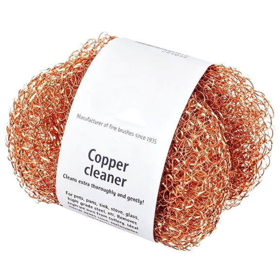 ACDANC Copper Thread Pot Scrubber,2 Pack Woven Copper Cleaner for Pots and Pans,Wire Scrubber for Dishes,Stainless Steel Sink and Stove,Made in Netherlands